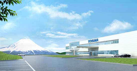 New factory with Mt Fuji