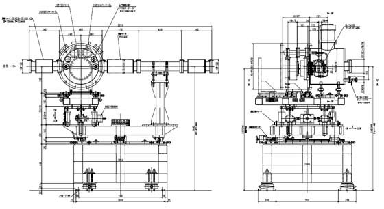 Compact Double Crystal Monochromator assembly drawing