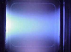 Image of NFTS sputtering plasma